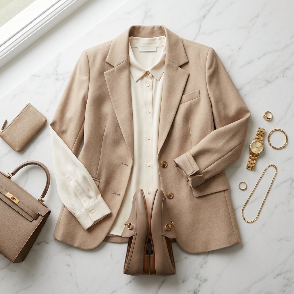 Look de oficina minimalista